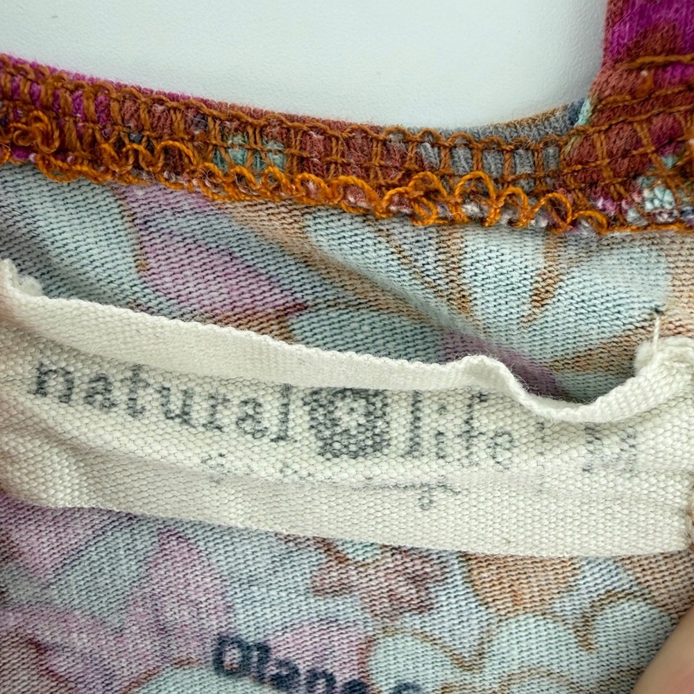 Natural Life Bohemian Lucy Floral Harem Jumpsuit Pink Orange Boho Pockets M - Picture 5 of 10